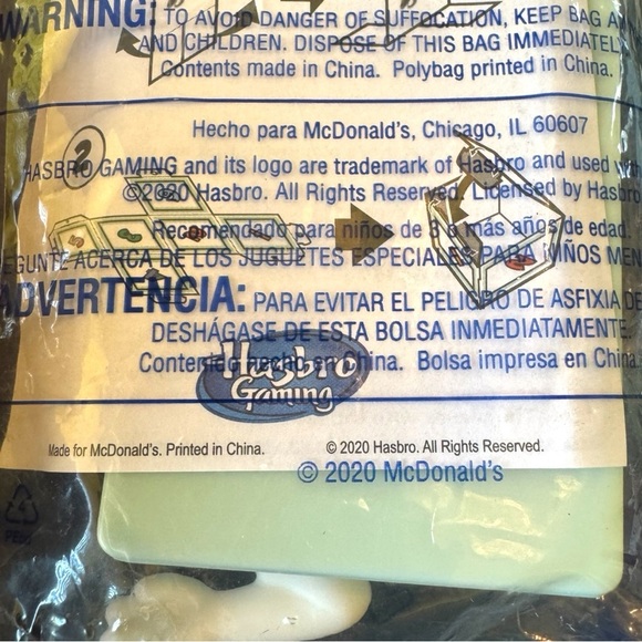 2020 McDonald’s Monopoly Hasbro Gaming Happy Meal Toy #2 – New in Package - Picture 4 of 5